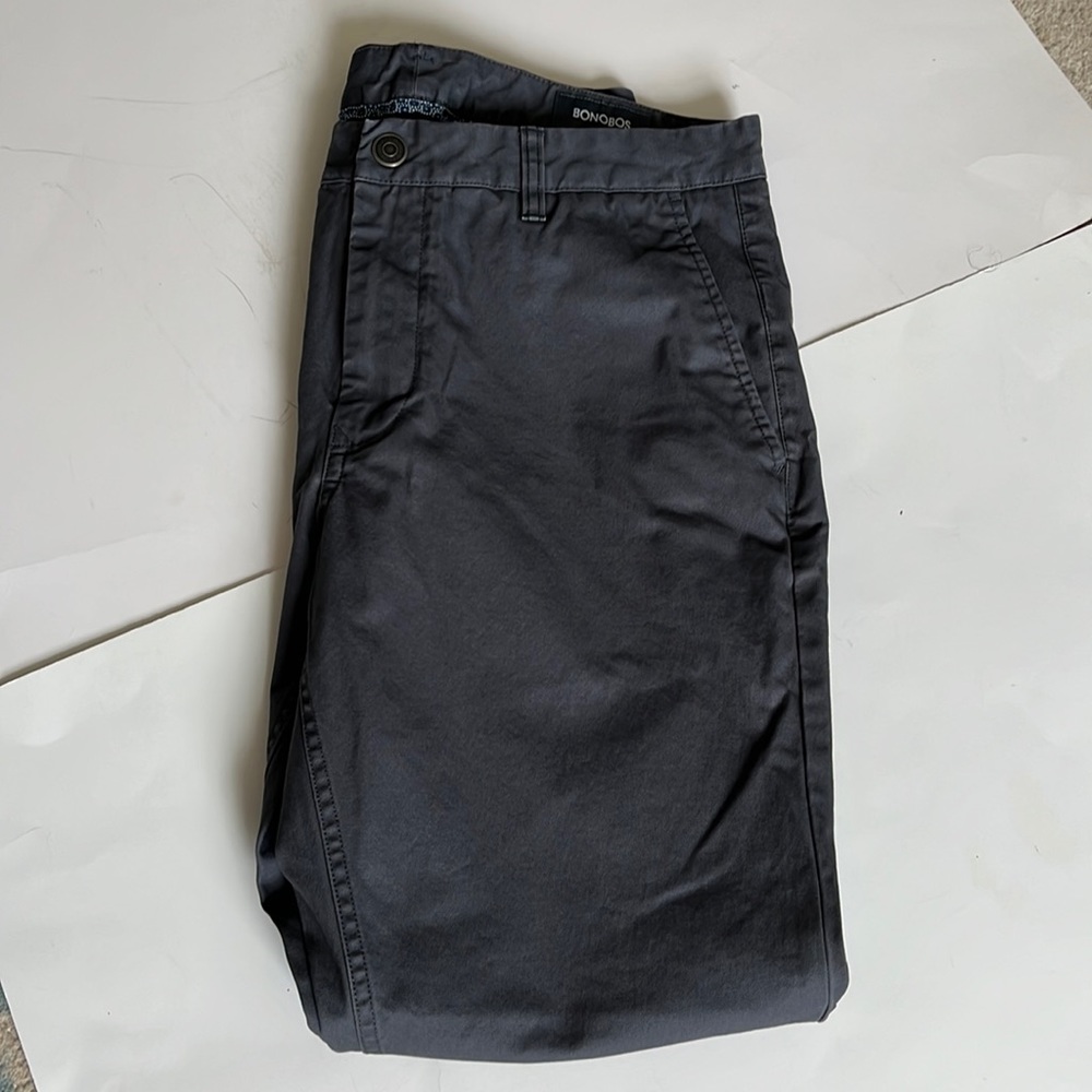 BONOBOS MENS GRAY PANTS
